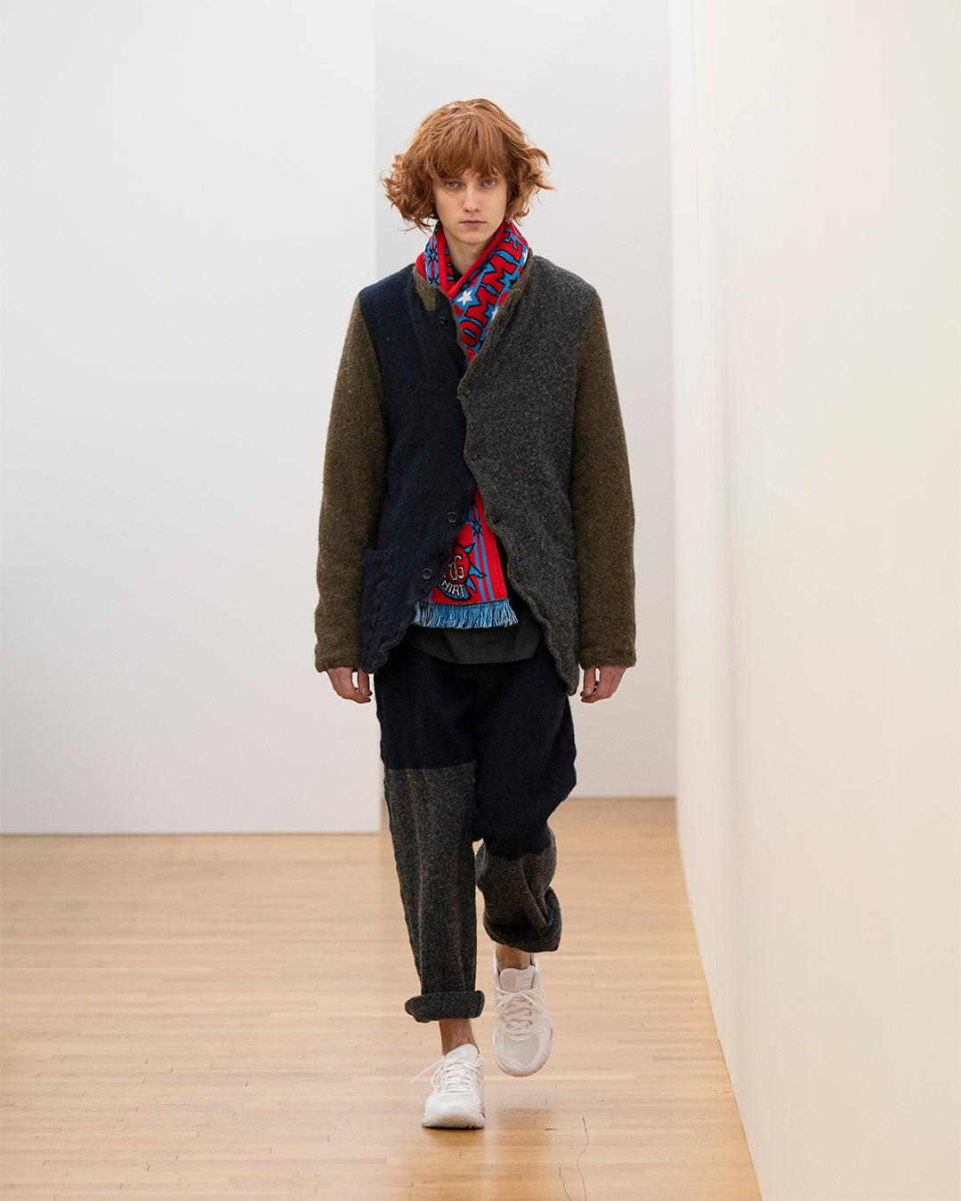 kolor 19aw DSMGコラボ　コート 先染めチェックステンカラーコート