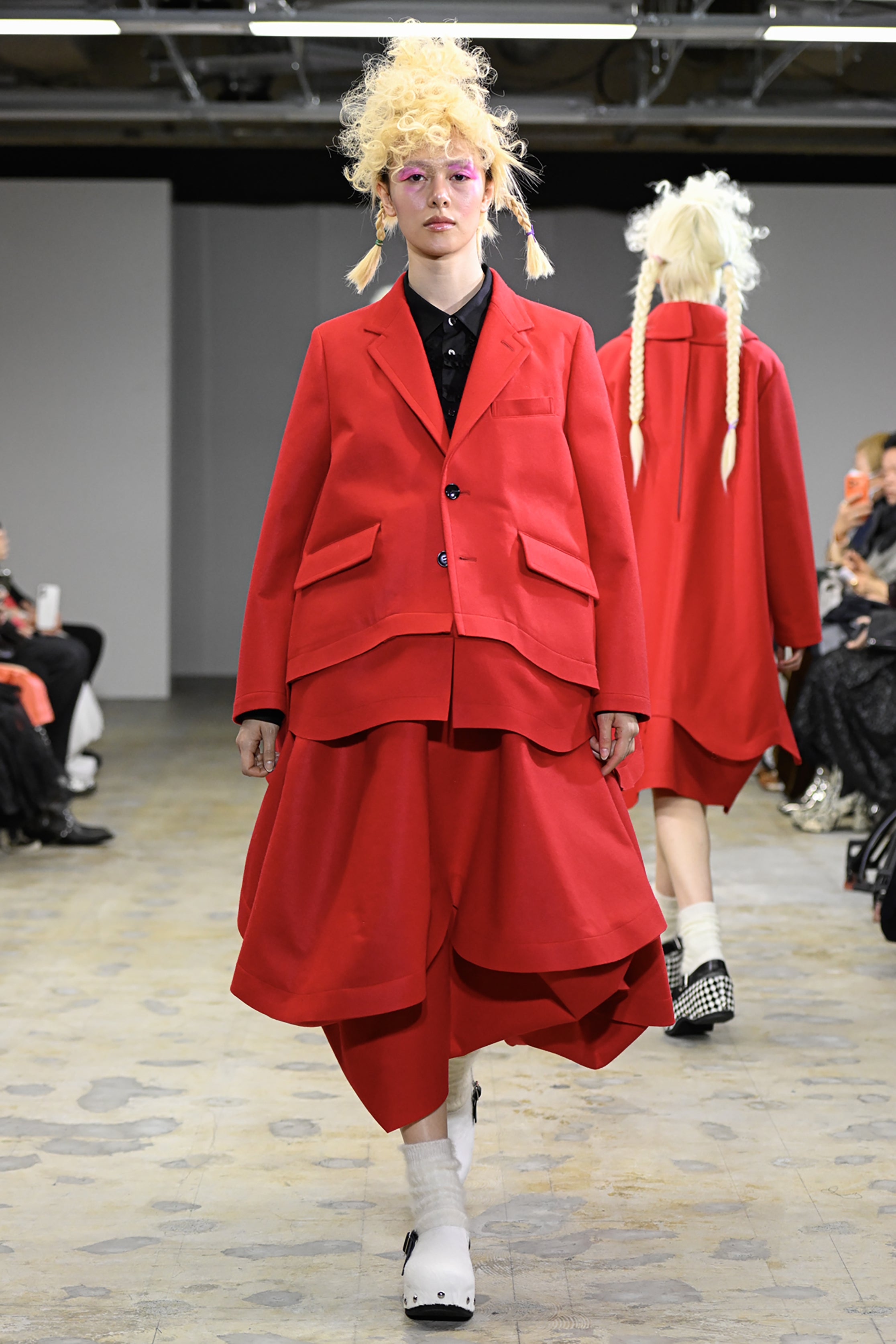 Fashion model wearing a tao AW26 outfit